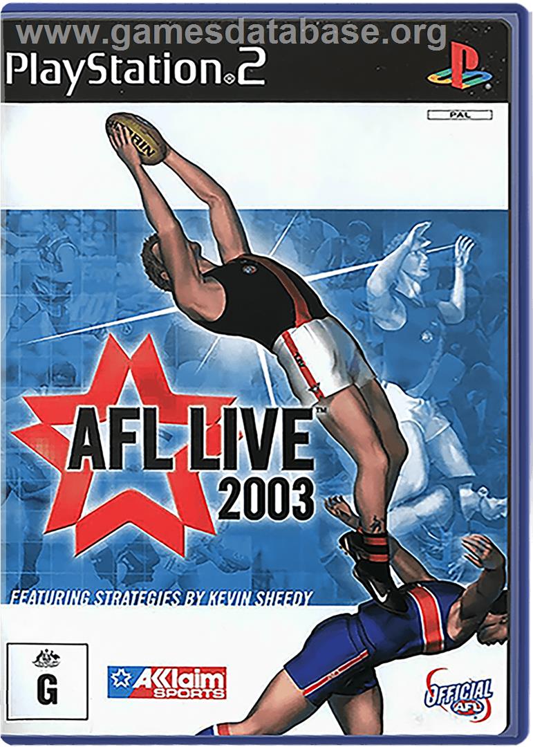 AFL Live 2003 - Sony Playstation 2 - Artwork - Box