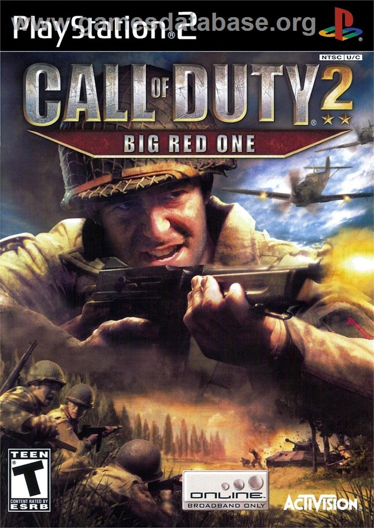 Call Of Duty 2 - Big Red One - Sony Playstation 2 - Artwork - Box