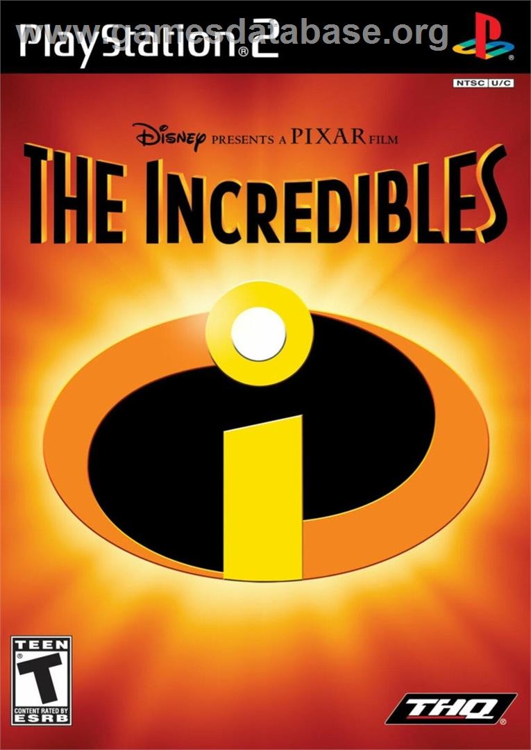 Disney Pixar The Incredibles - Sony Playstation 2 - Artwork - Box
