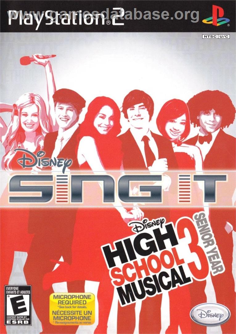 Disney Sing It! High School Musical 3 - Senior Year - Sony Playstation 2 - Artwork - Box