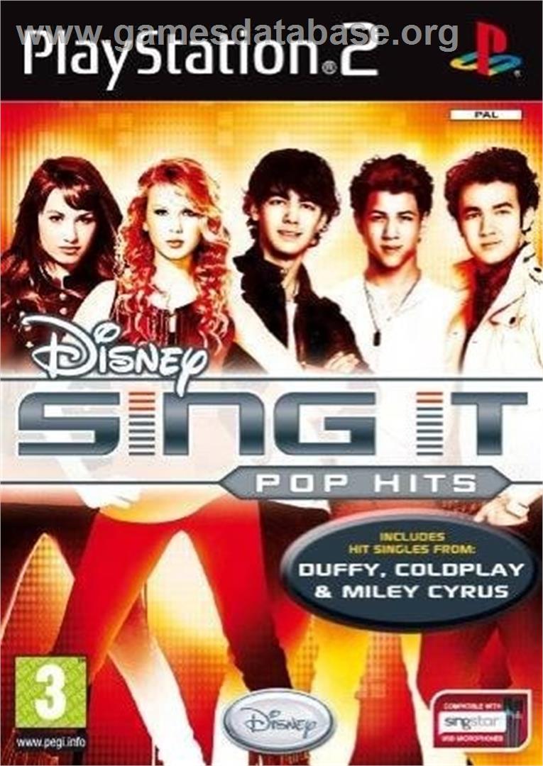 Disney Sing It - Pop Hits - Sony Playstation 2 - Artwork - Box