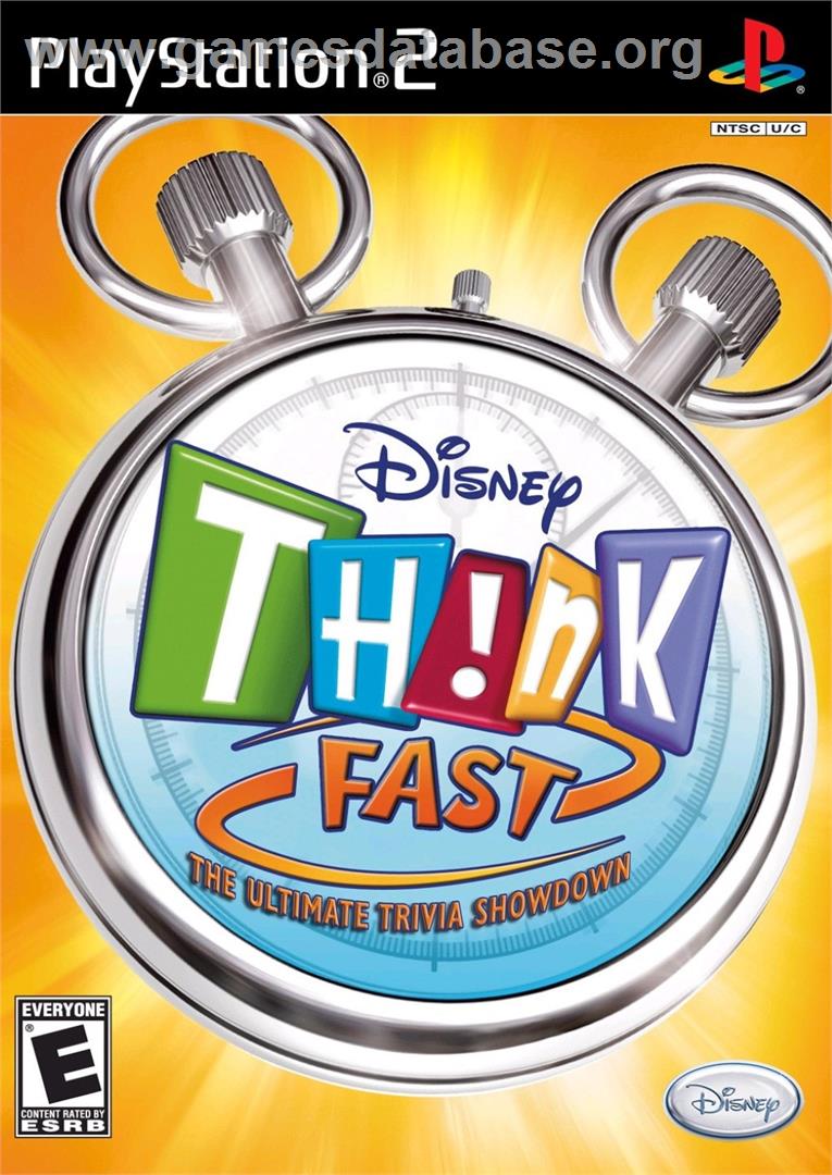 Disney Th!nk Fast - Sony Playstation 2 - Artwork - Box