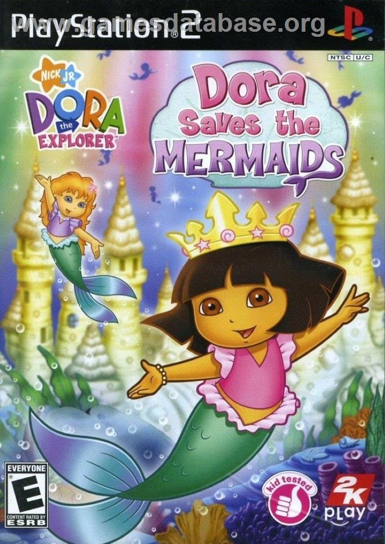 Dora The Explorer - Dora Saves The Mermaids - Sony Playstation 2 - Artwork - Box