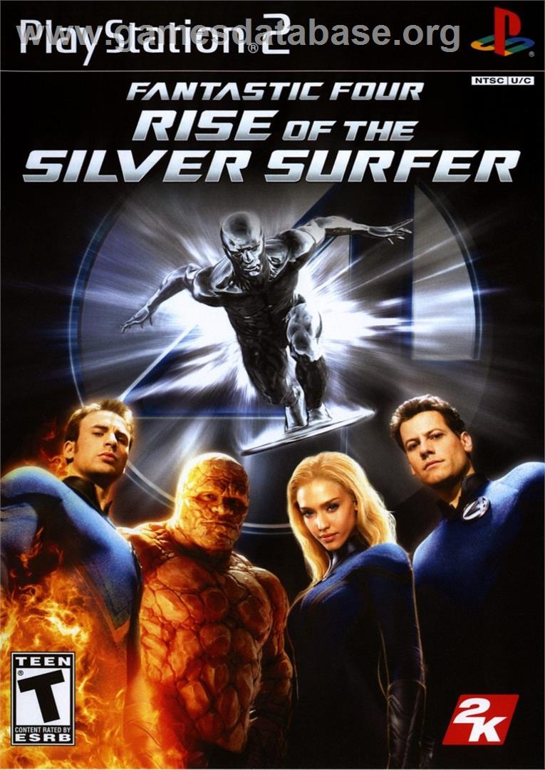 Fantastic Four - Rise Of The Silver Surfer - Sony Playstation 2 - Artwork - Box