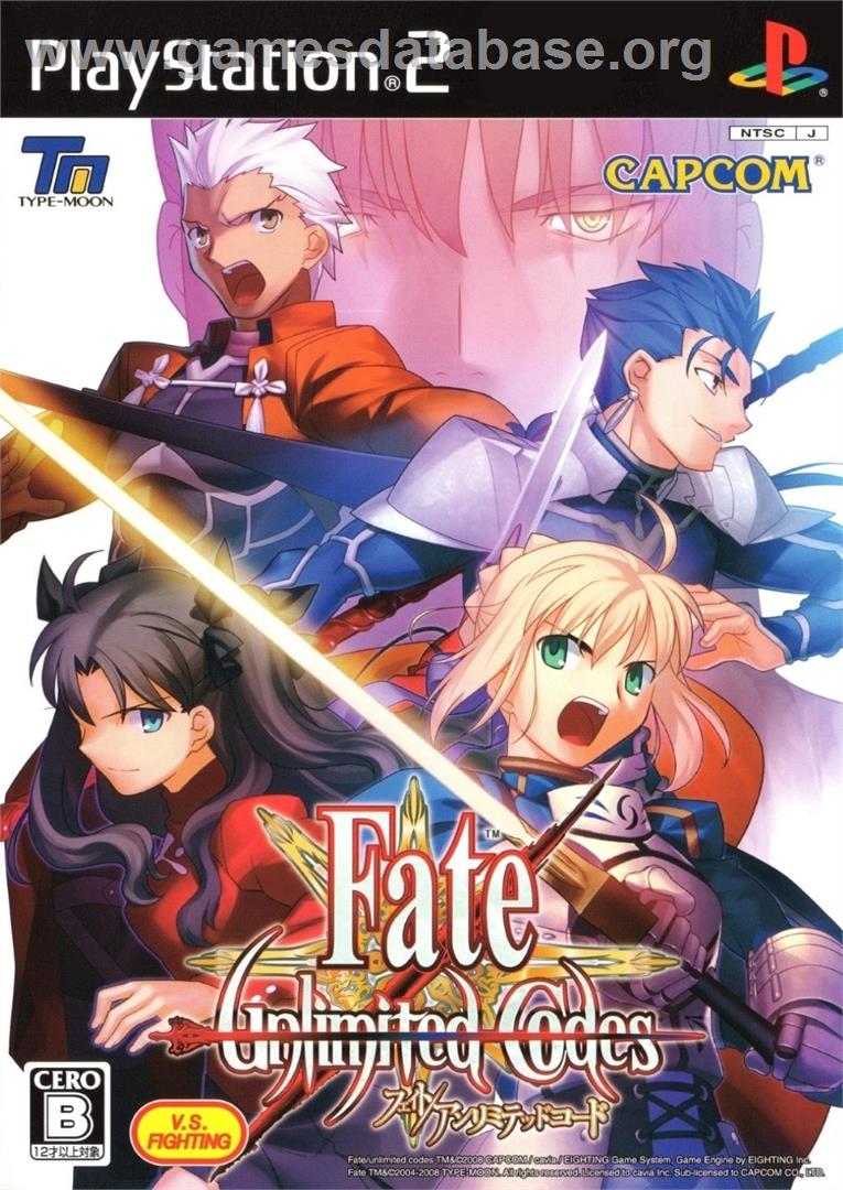 Fate/unlimited Codes - Sony Playstation 2 - Artwork - Box