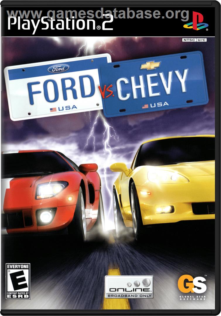 Ford Vs. Chevy - Sony Playstation 2 - Artwork - Box