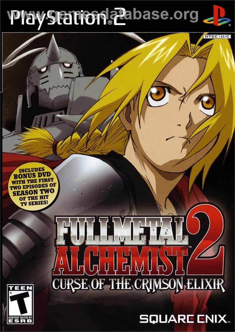 Fullmetal Alchemist 2 - Curse Of The Crimson Elixir - Sony Playstation 2 - Artwork - Box