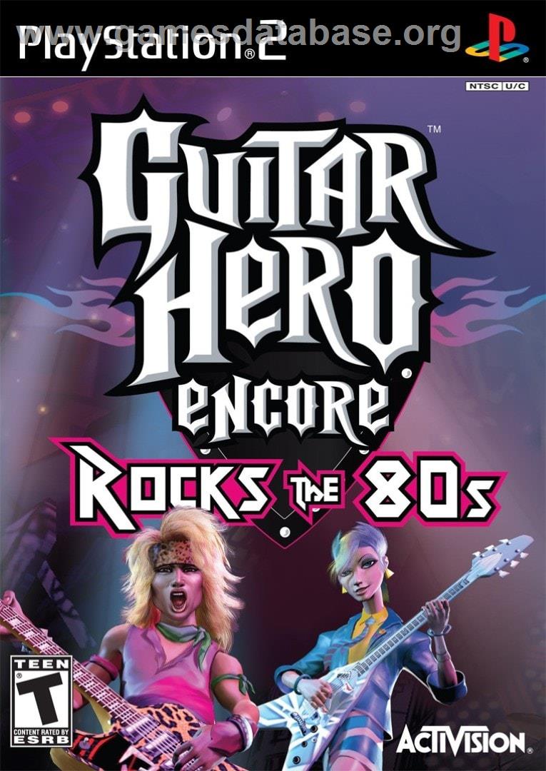 Guitar Hero Rocks The 80's - Sony Playstation 2 - Artwork - Box