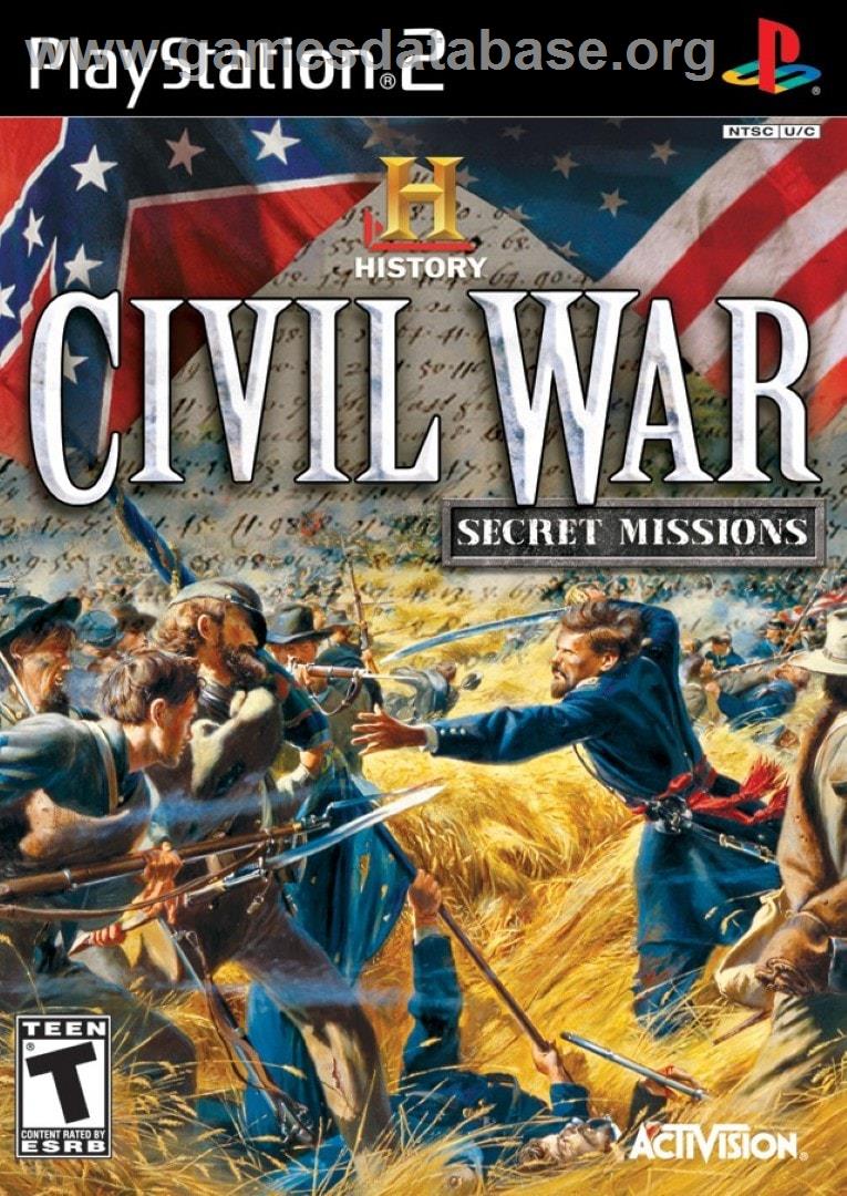 History Channel - Civil War - Secret Missions, The - Sony Playstation 2 - Artwork - Box