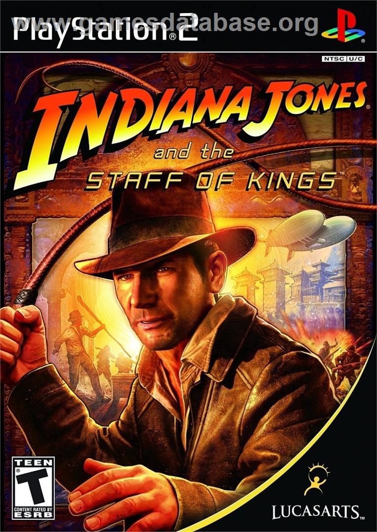 Indiana Jones And The Staff Of Kings - Sony Playstation 2 - Artwork - Box