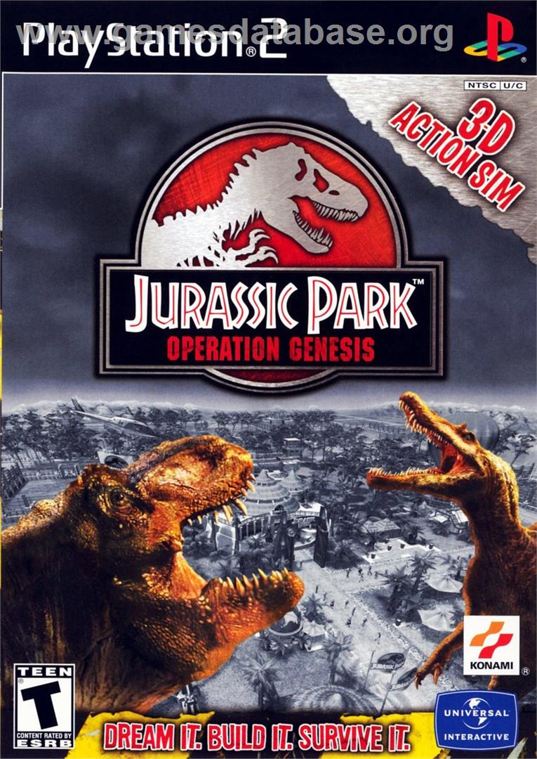Jurassic Park - Operation Genesis - Sony Playstation 2 - Artwork - Box