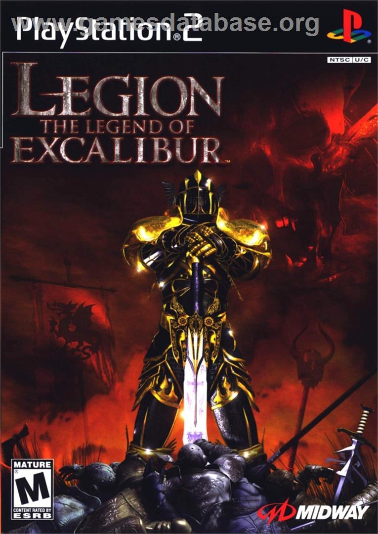 Legion - The Legend Of Excalibur - Sony Playstation 2 - Artwork - Box