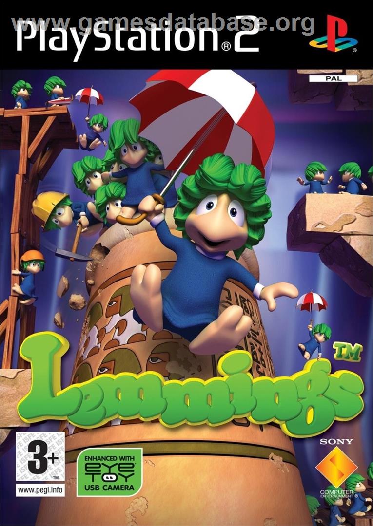 Lemmings - Sony Playstation 2 - Artwork - Box