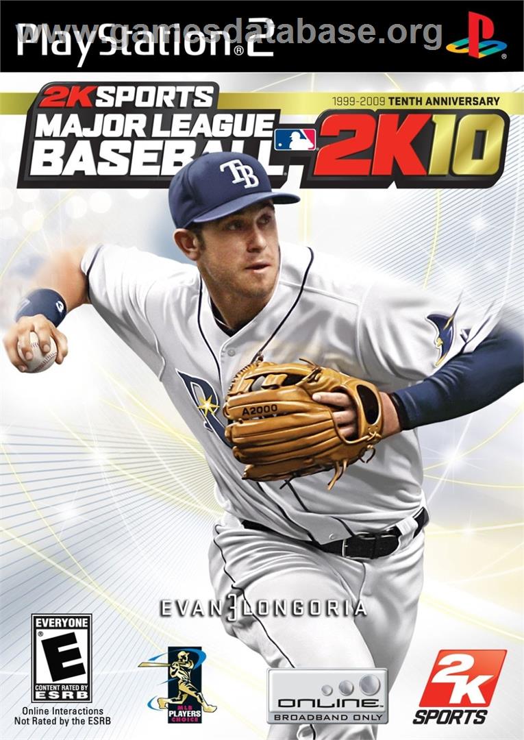Major League Baseball 2k10 - Sony Playstation 2 - Artwork - Box
