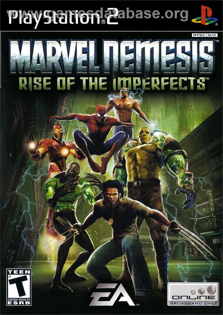 Marvel Nemesis - Rise of the Imperfects - Sony Playstation 2 - Artwork - Box