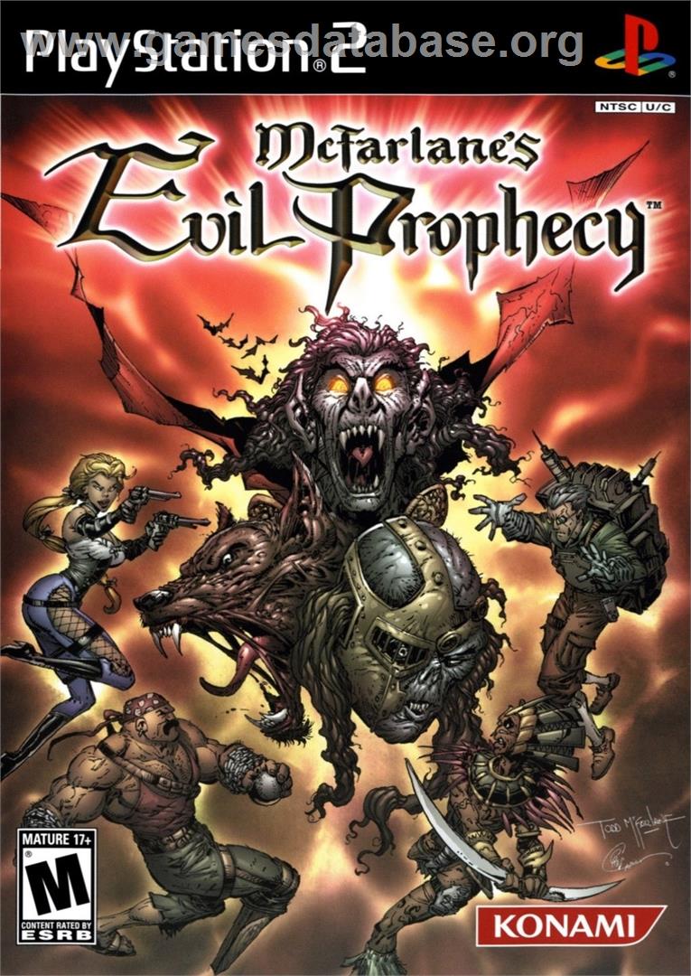 Mcfarlane's Evil Prophecy - Sony Playstation 2 - Artwork - Box