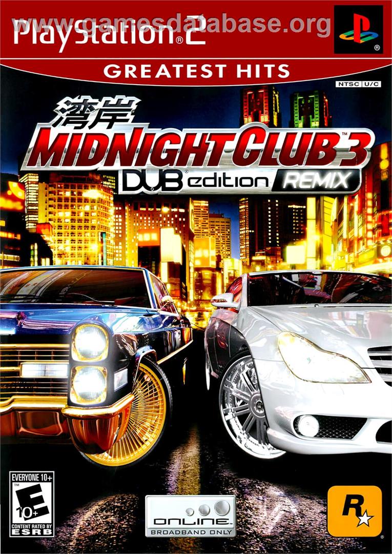 Midnight Club 3 - Dub Edition Remix - Sony Playstation 2 - Artwork - Box