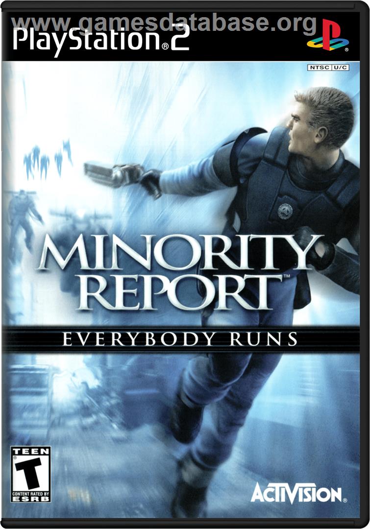 Minority Report: Everybody Runs - Sony Playstation 2 - Artwork - Box