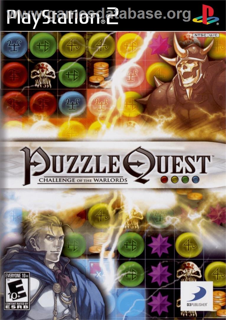 Puzzle Quest - Challenge Of The Warlords - Sony Playstation 2 - Artwork - Box
