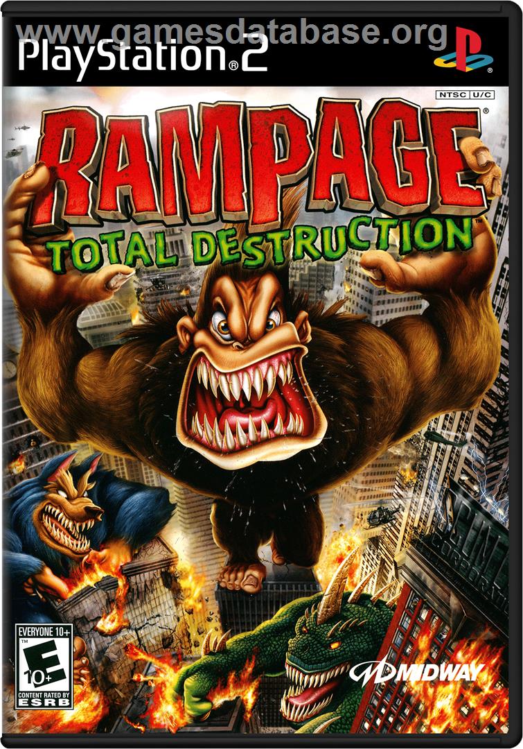 Rampage: Total Destruction - Sony Playstation 2 - Artwork - Box