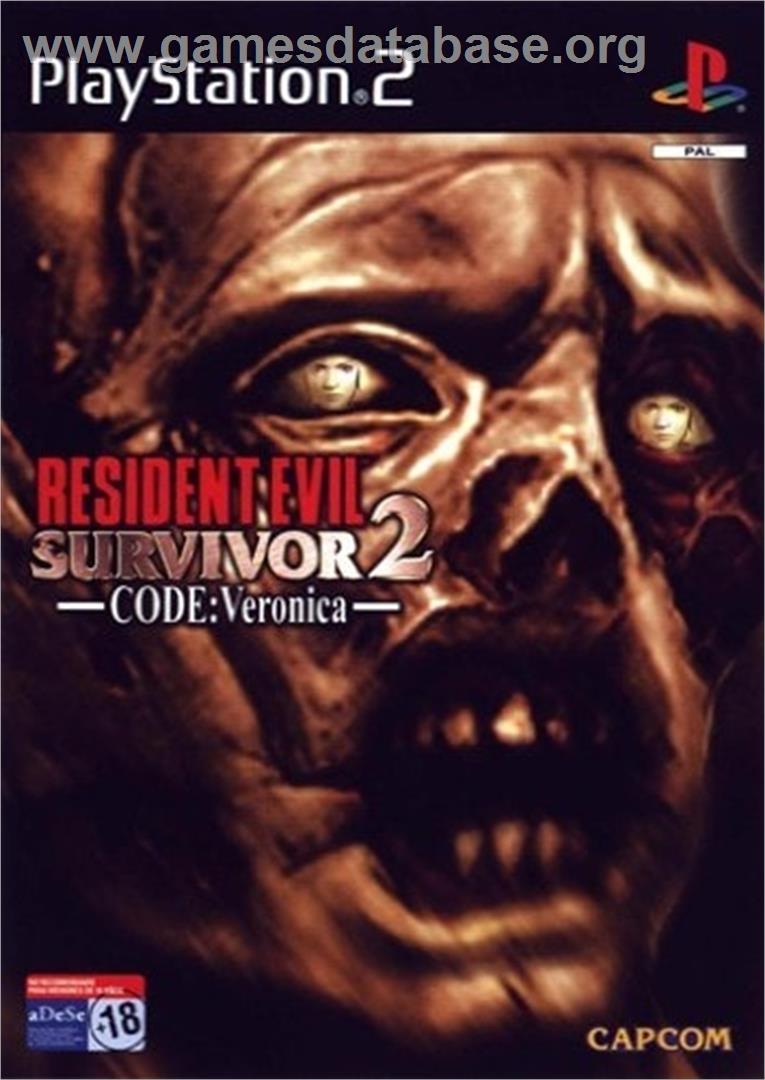 Resident Evil - Survivor 2, Code, Veronica - Sony Playstation 2 - Artwork - Box