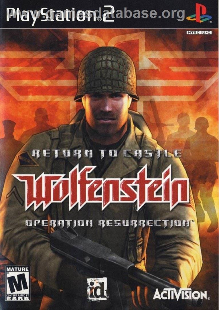 Return To Castle Wolfenstein - Operation Resurrection - Sony Playstation 2 - Artwork - Box