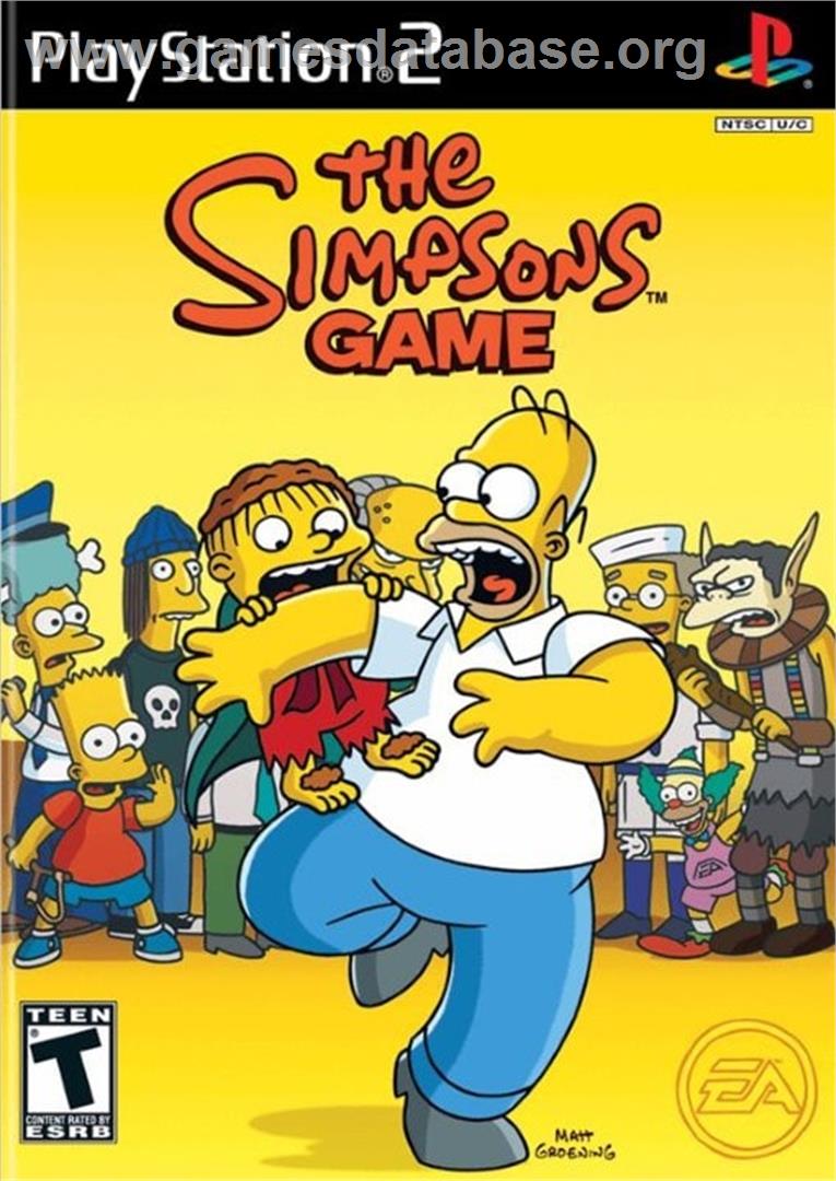 Simpsons Game ,the - Sony Playstation 2 - Artwork - Box