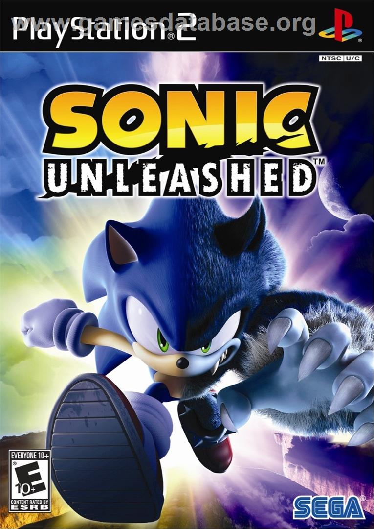 Sonic Unleashed - Sony Playstation 2 - Artwork - Box