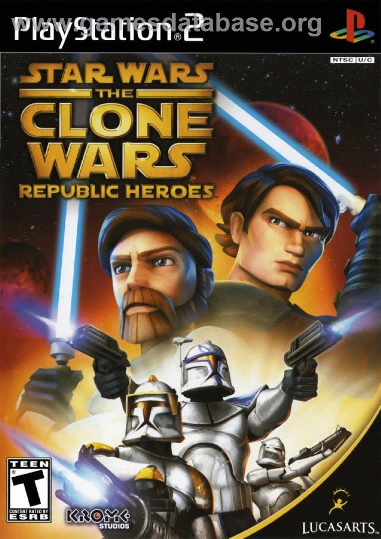 Star Wars The Clone Wars - Les Héros De La République - Sony Playstation 2 - Artwork - Box