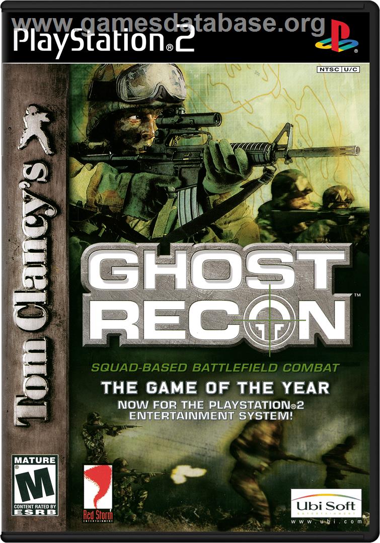 Tom Clancy's Ghost Recon - Sony Playstation 2 - Artwork - Box