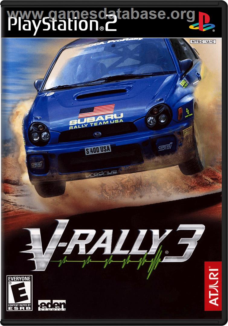 V-Rally 3 - Sony Playstation 2 - Artwork - Box