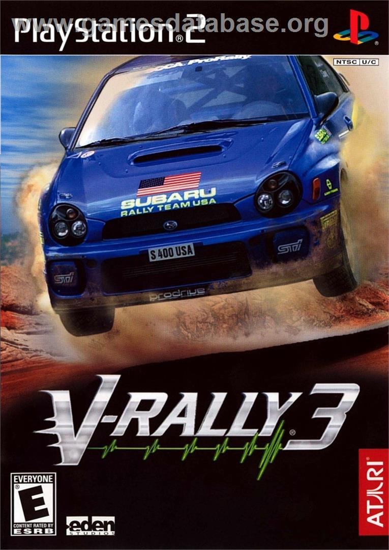 V-rally 3 - Sony Playstation 2 - Artwork - Box