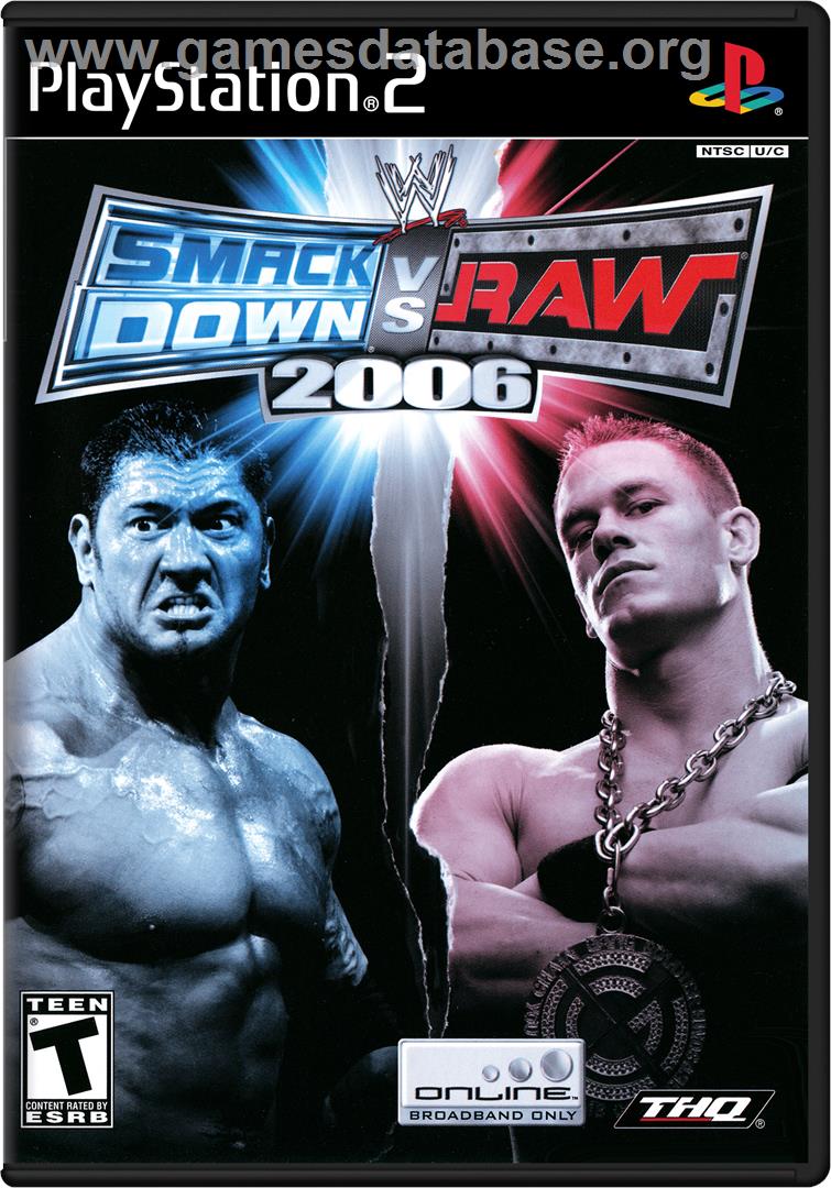 WWE Smackdown vs. Raw 2006 - Sony Playstation 2 - Artwork - Box