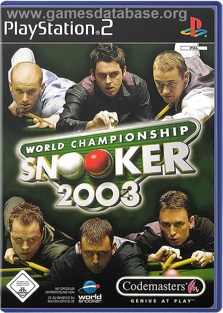 World Championship Snooker 2003 - Sony Playstation 2 - Artwork - Box