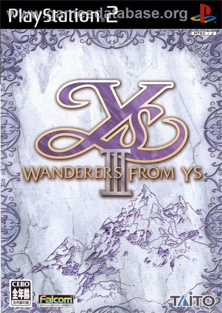 Ys 3 - Wanderers From Ys - Sony Playstation 2 - Artwork - Box