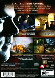 Box back cover for 24 - The Game on the Sony Playstation 2.