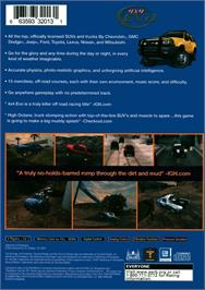 Box back cover for 4x4 Evolution on the Sony Playstation 2.
