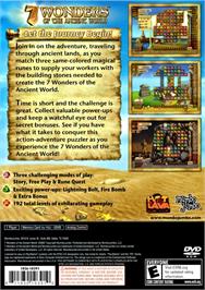Box back cover for 7 Wonders Of The Ancient World on the Sony Playstation 2.