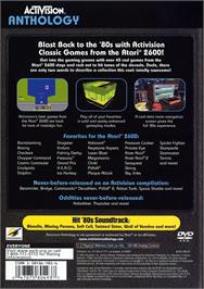 Box back cover for Activision Anthology on the Sony Playstation 2.