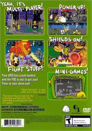Box back cover for Alien Hominid on the Sony Playstation 2.