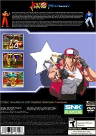 Box back cover for Art Of Fighting Anthology on the Sony Playstation 2.