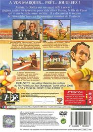 Box back cover for Astérix at the Olympic Games on the Sony Playstation 2.