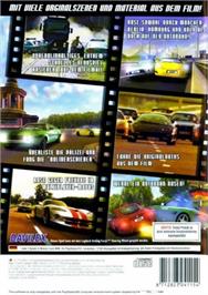 Box back cover for Autobahn Raser - Das Spiel Zum Film on the Sony Playstation 2.