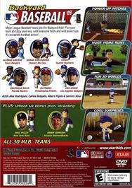 Box back cover for Backyard Baseball '09 on the Sony Playstation 2.