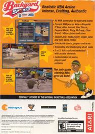 Box back cover for Backyard Basketball 2007 on the Sony Playstation 2.