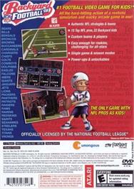 Box back cover for Backyard Football '08 on the Sony Playstation 2.