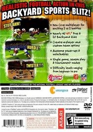 Box back cover for Backyard Football '10 on the Sony Playstation 2.
