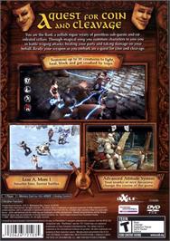 Box back cover for Bard's Tale, The on the Sony Playstation 2.