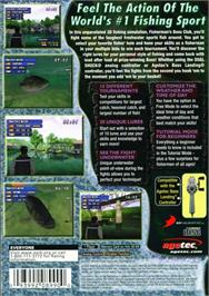 Box back cover for Bass Master Fishing on the Sony Playstation 2.
