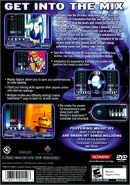 Box back cover for Beat Mania on the Sony Playstation 2.